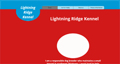 Desktop Screenshot of lightningridgekennel.com